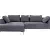 Sofas & Couches-KARE Design Ecksofa Gianni Grau Links