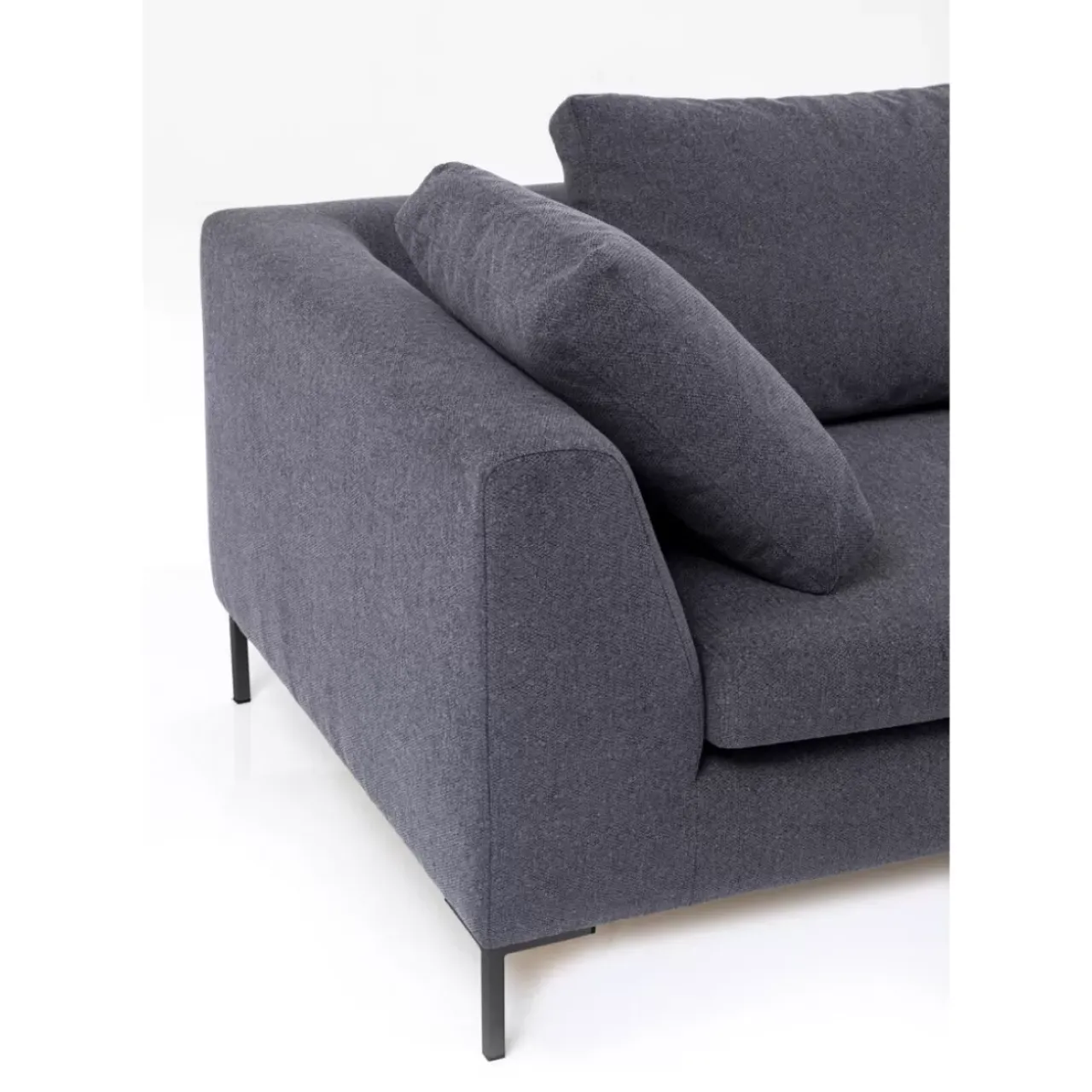 Sofas & Couches-KARE Design Ecksofa Gianni Grau Rechts