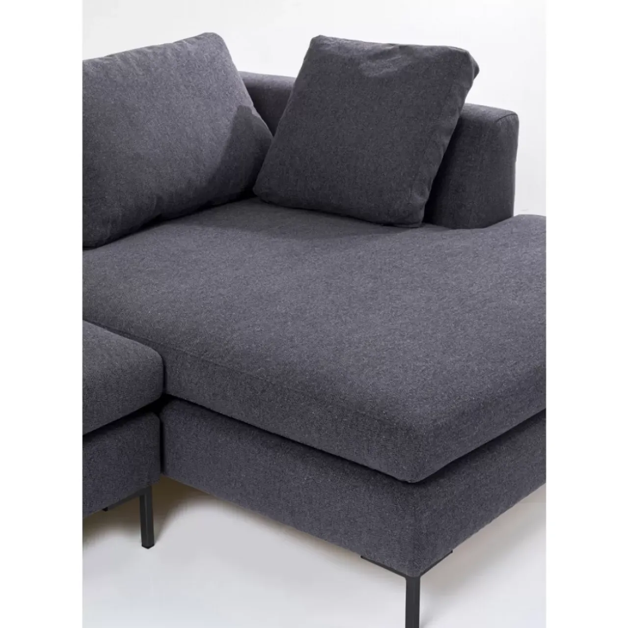 Sofas & Couches-KARE Design Ecksofa Gianni Grau Rechts