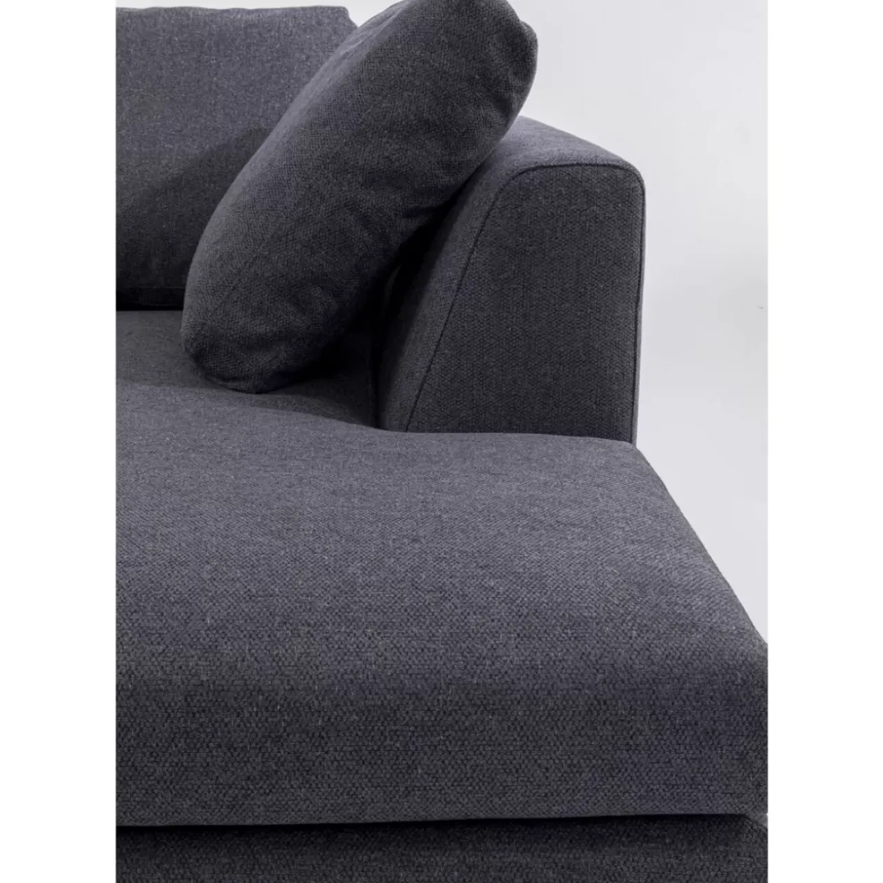 Sofas & Couches-KARE Design Ecksofa Gianni Grau Rechts