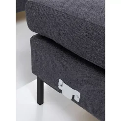 Sofas & Couches-KARE Design Ecksofa Gianni Grau Rechts