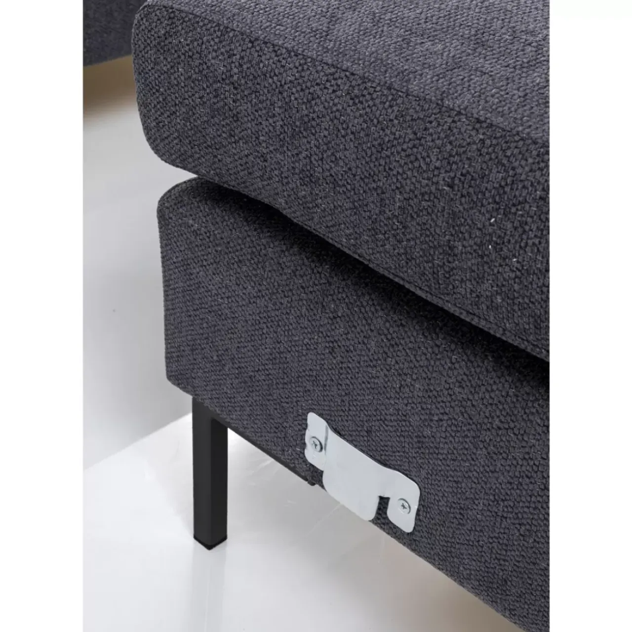 Sofas & Couches-KARE Design Ecksofa Gianni Grau Rechts