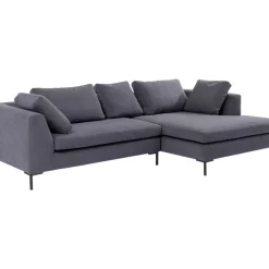 Sofas & Couches-KARE Design Ecksofa Gianni Grau Rechts