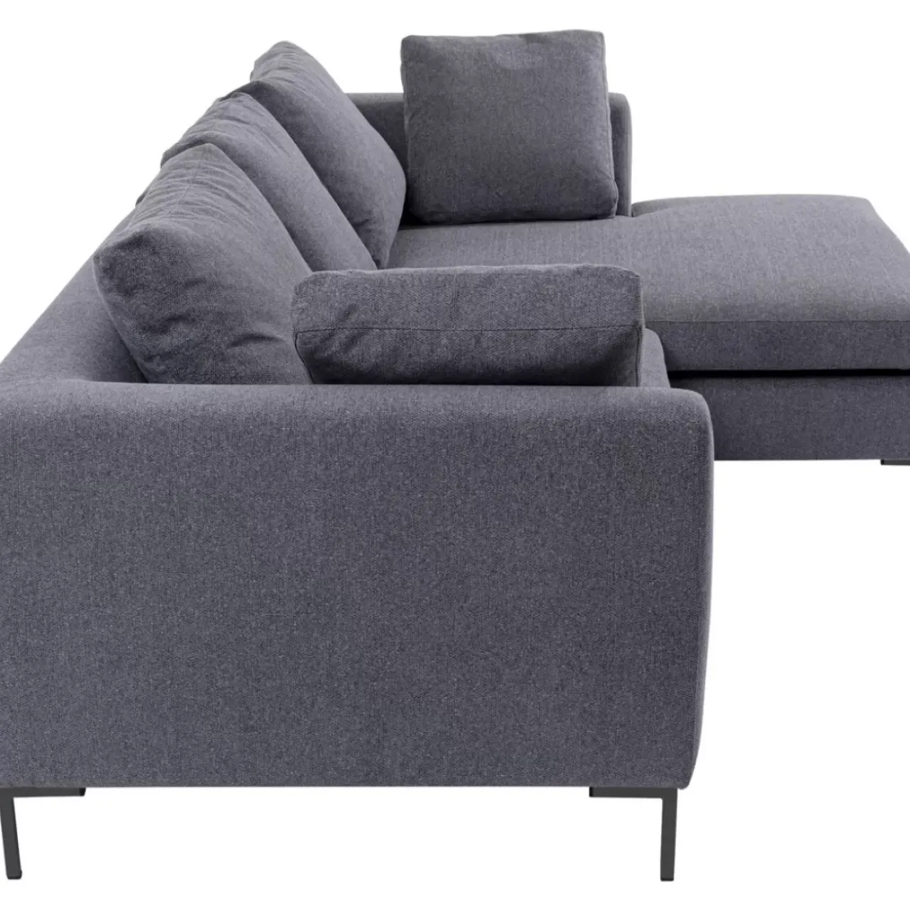 Sofas & Couches-KARE Design Ecksofa Gianni Grau Rechts