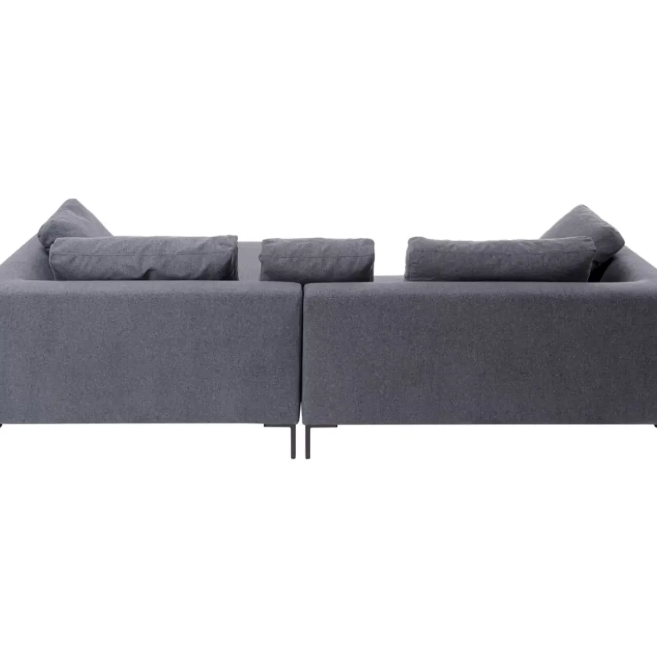 Sofas & Couches-KARE Design Ecksofa Gianni Grau Rechts