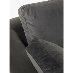 Sofas & Couches-KARE Design Ecksofa Gianni Small Velvet Grau Rechts