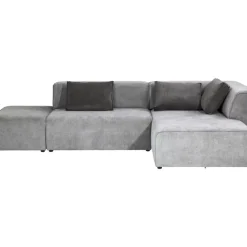 Sofas & Couches-KARE Design Ecksofa Infinity Ottomane Grau Rechts