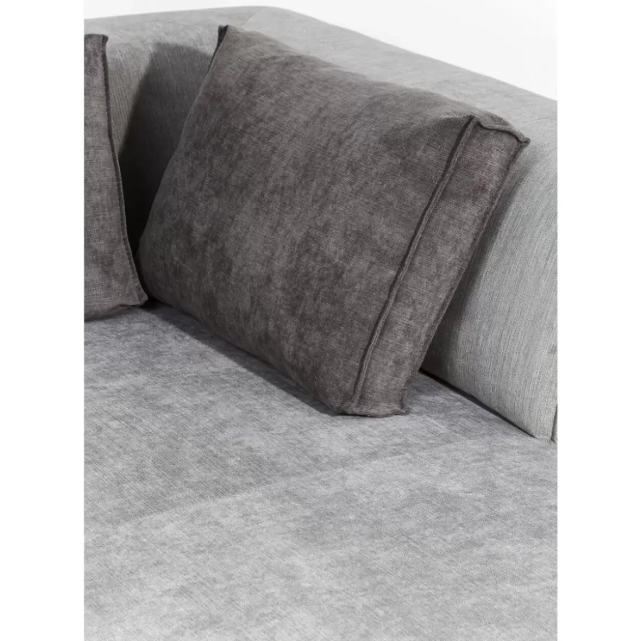 Sofas & Couches-KARE Design Ecksofa Infinity Ottomane Grau Rechts
