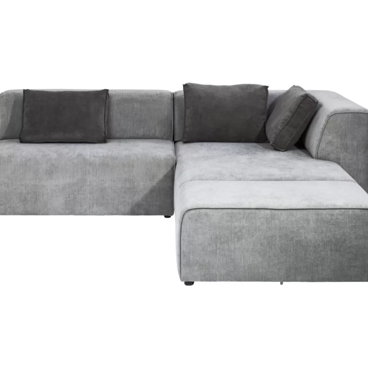 Sofas & Couches-KARE Design Ecksofa Infinity Ottomane Grau Rechts