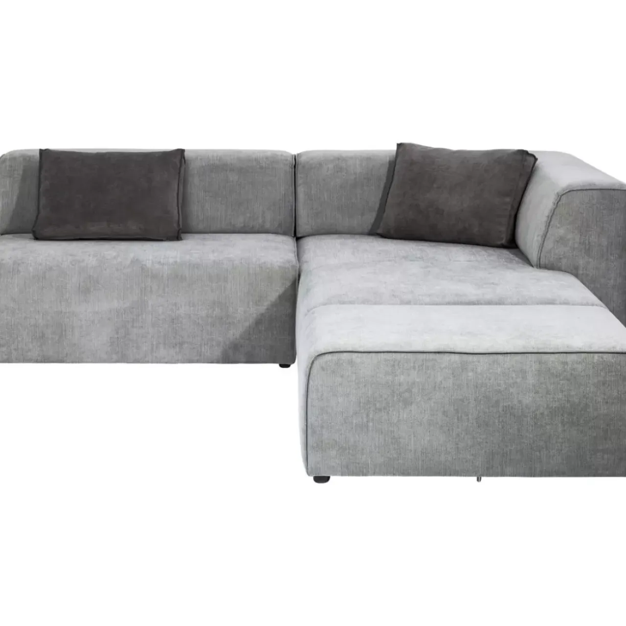 Sofas & Couches-KARE Design Ecksofa Infinity Ottomane Grau Rechts