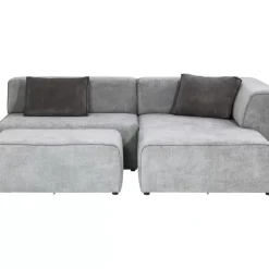 Sofas & Couches-KARE Design Ecksofa Infinity Ottomane Grau Rechts