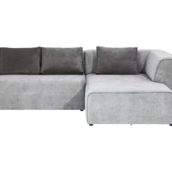 Sofas & Couches-KARE Design Ecksofa Infinity Ottomane Grau Rechts