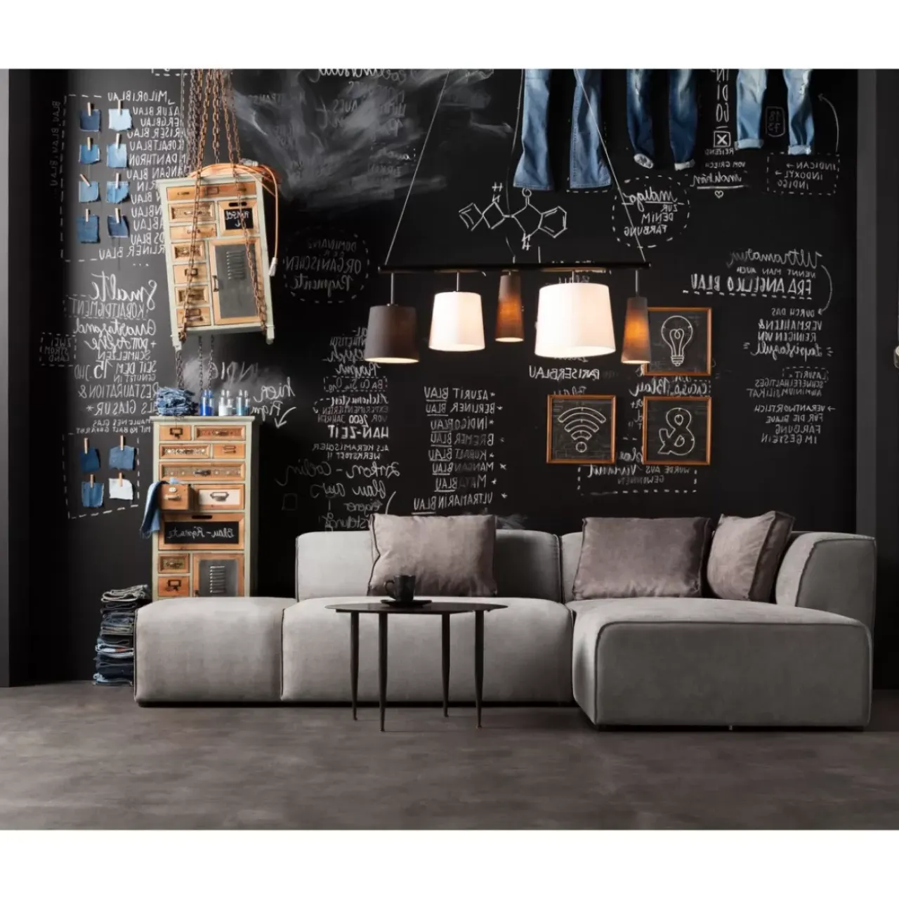 Sofas & Couches-KARE Design Ecksofa Infinity Ottomane Grau Rechts