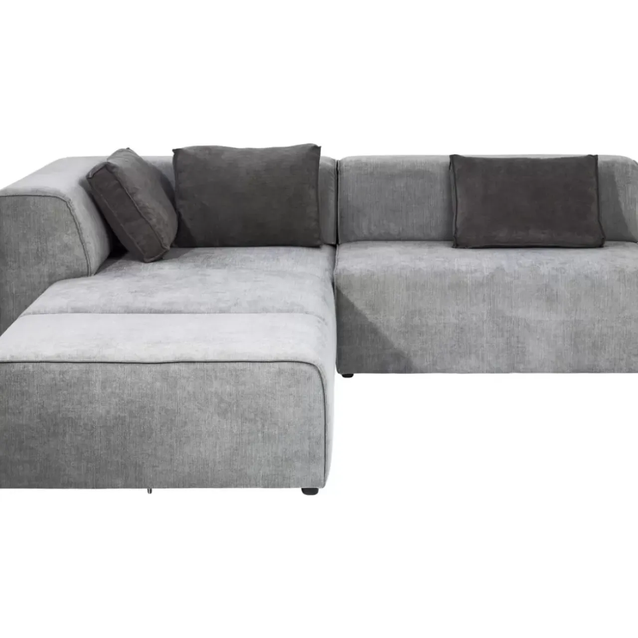 Sofas & Couches-KARE Design Ecksofa Infinity Ottomane Grau Links
