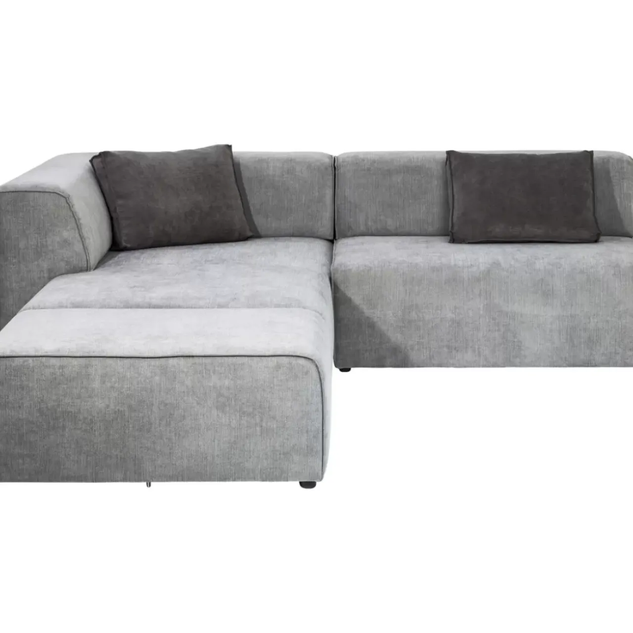 Sofas & Couches-KARE Design Ecksofa Infinity Ottomane Grau Links