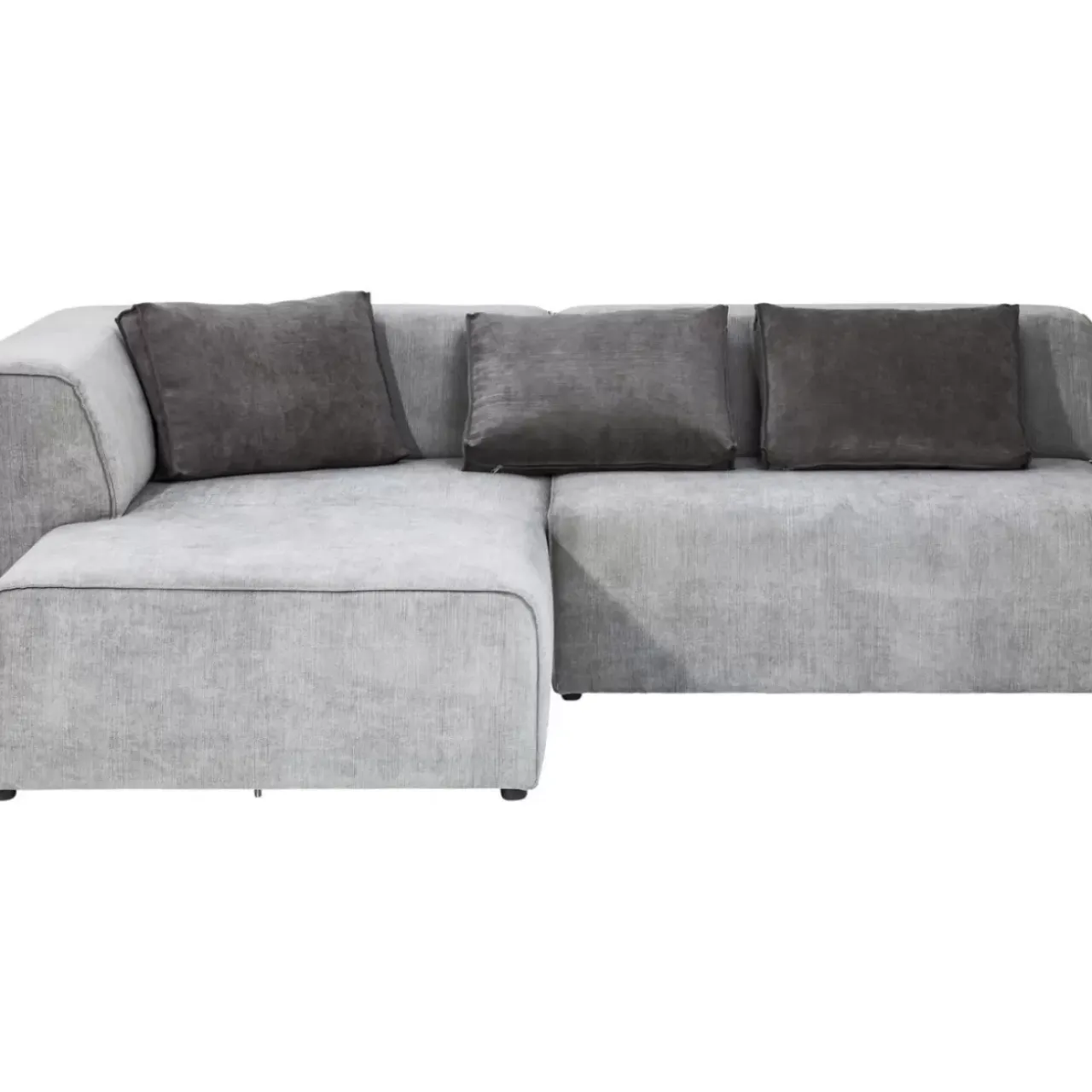 Sofas & Couches-KARE Design Ecksofa Infinity Ottomane Grau Links