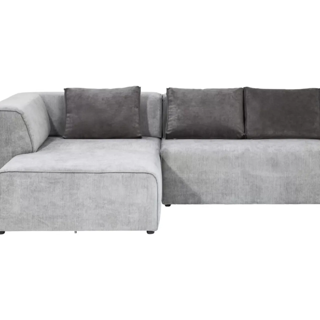 Sofas & Couches-KARE Design Ecksofa Infinity Ottomane Grau Links