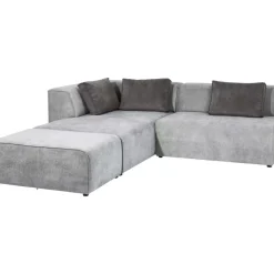Sofas & Couches-KARE Design Ecksofa Infinity Ottomane Grau Links
