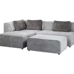 Sofas & Couches-KARE Design Ecksofa Infinity Ottomane Grau Links