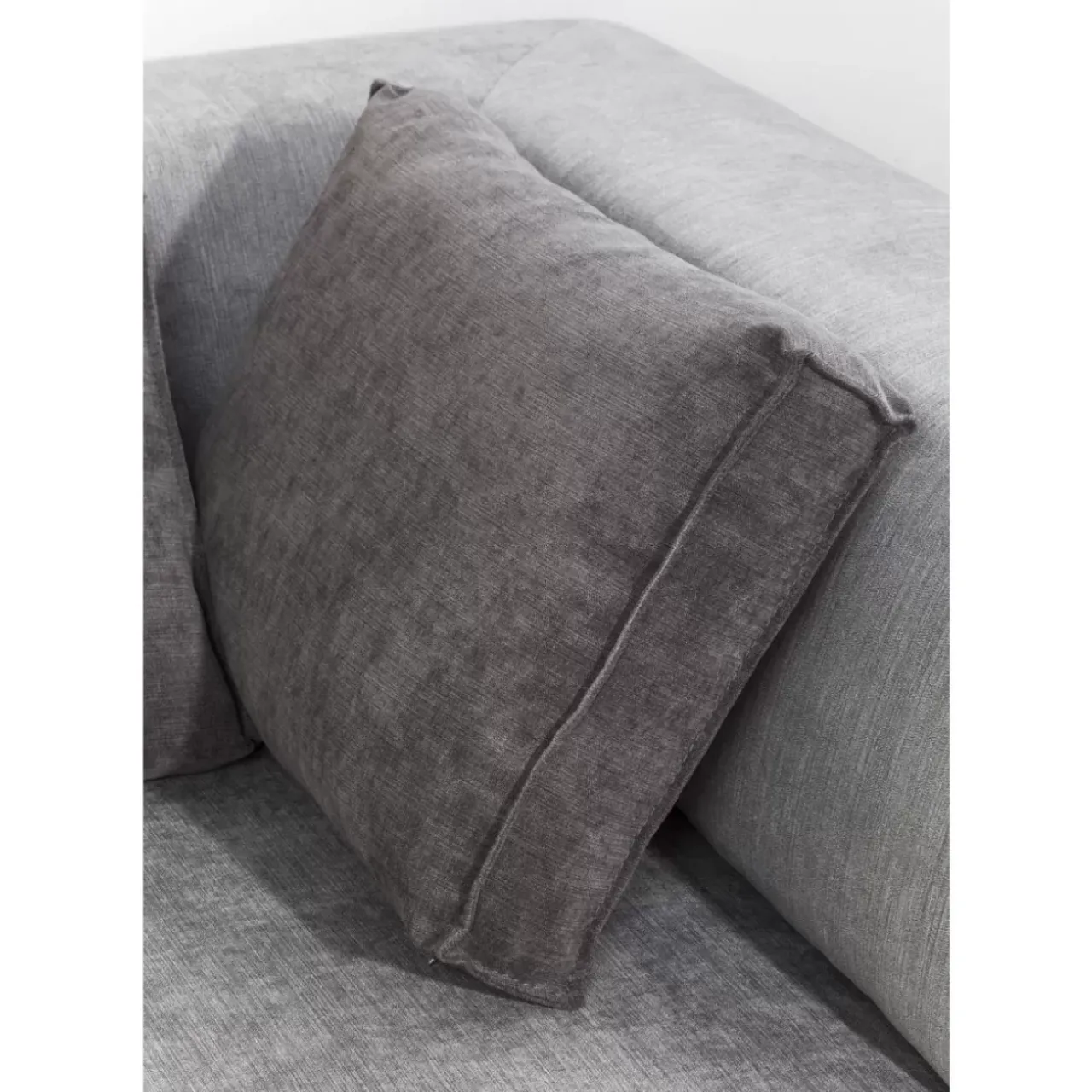 Sofas & Couches-KARE Design Ecksofa Infinity Ottomane Grau Links