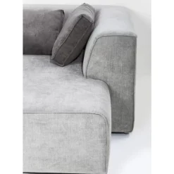 Sofas & Couches-KARE Design Ecksofa Infinity Ottomane Grau Links