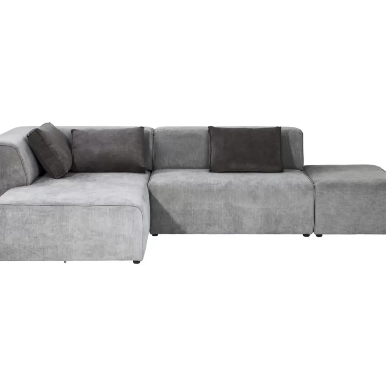 Sofas & Couches-KARE Design Ecksofa Infinity Ottomane Grau Links