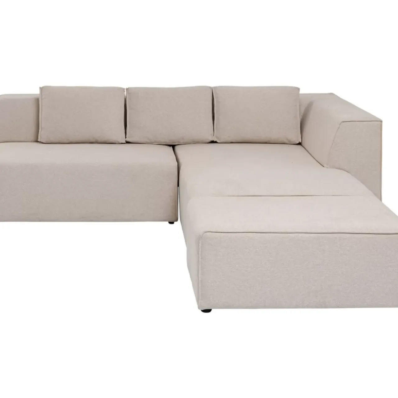 Sofas & Couches-KARE Design Ecksofa Infinity Ottomane Creme Rechts