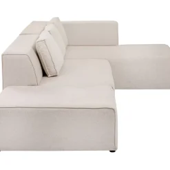 Sofas & Couches-KARE Design Ecksofa Infinity Ottomane Creme Rechts