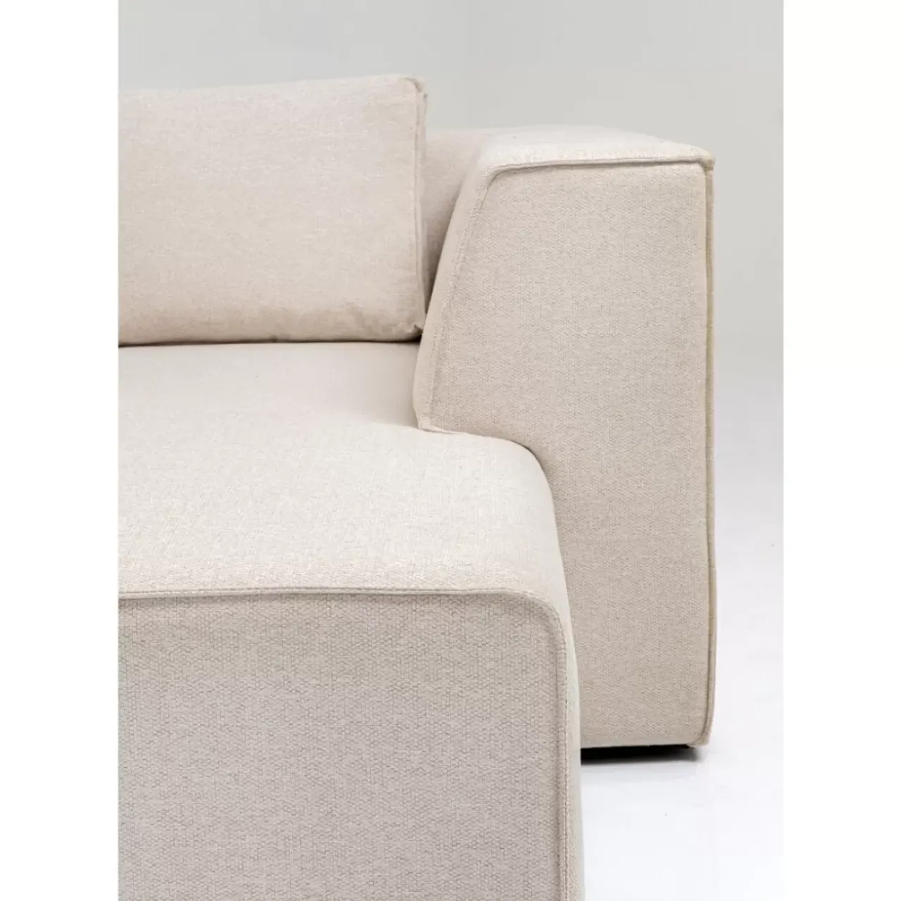 Sofas & Couches-KARE Design Ecksofa Infinity Ottomane Creme Rechts