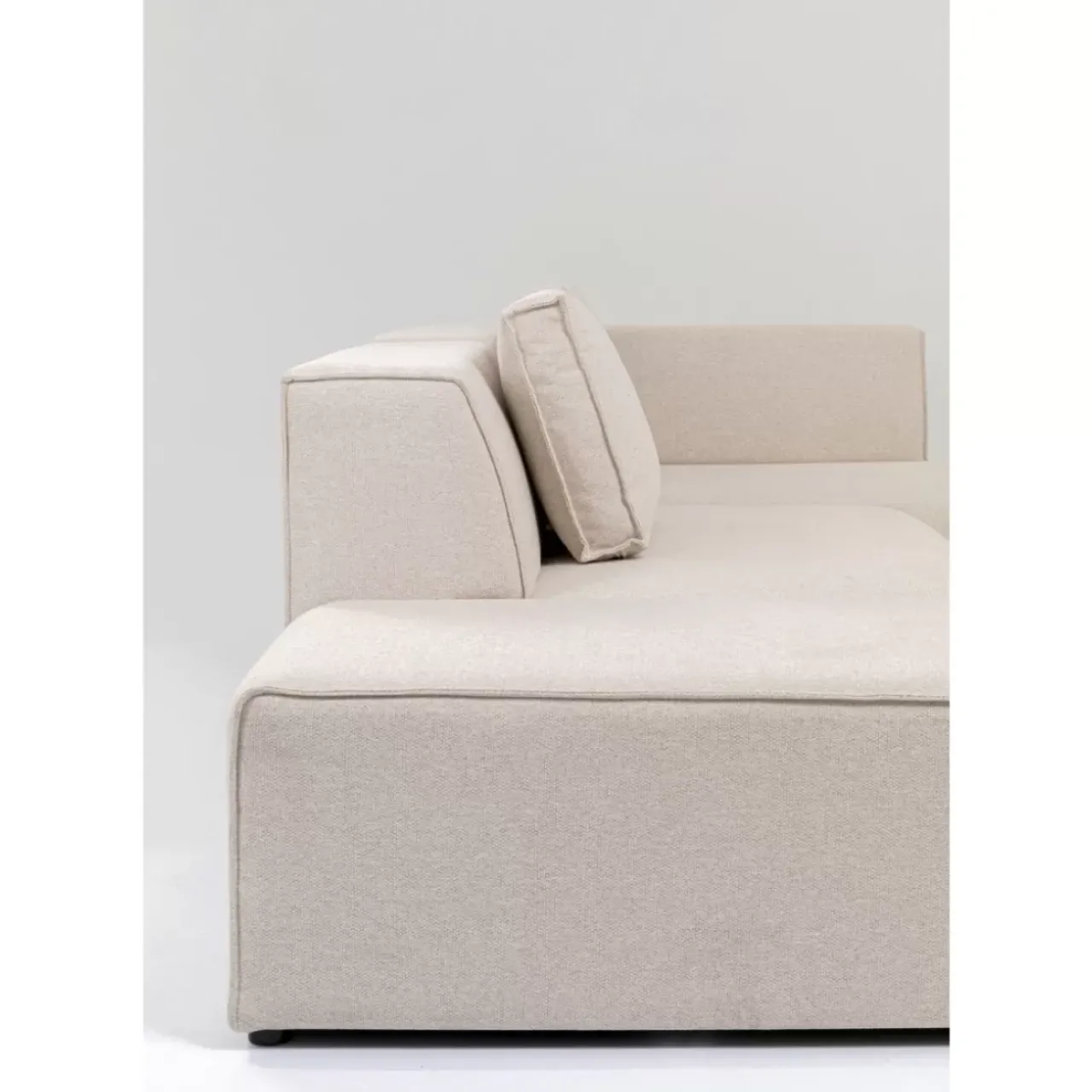 Sofas & Couches-KARE Design Ecksofa Infinity Ottomane Creme Rechts