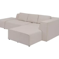 Sofas & Couches-KARE Design Ecksofa Infinity Ottomane Creme Rechts