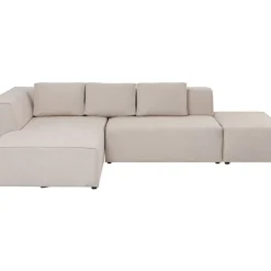 Sofas & Couches-KARE Design Ecksofa Infinity Ottomane Creme Links