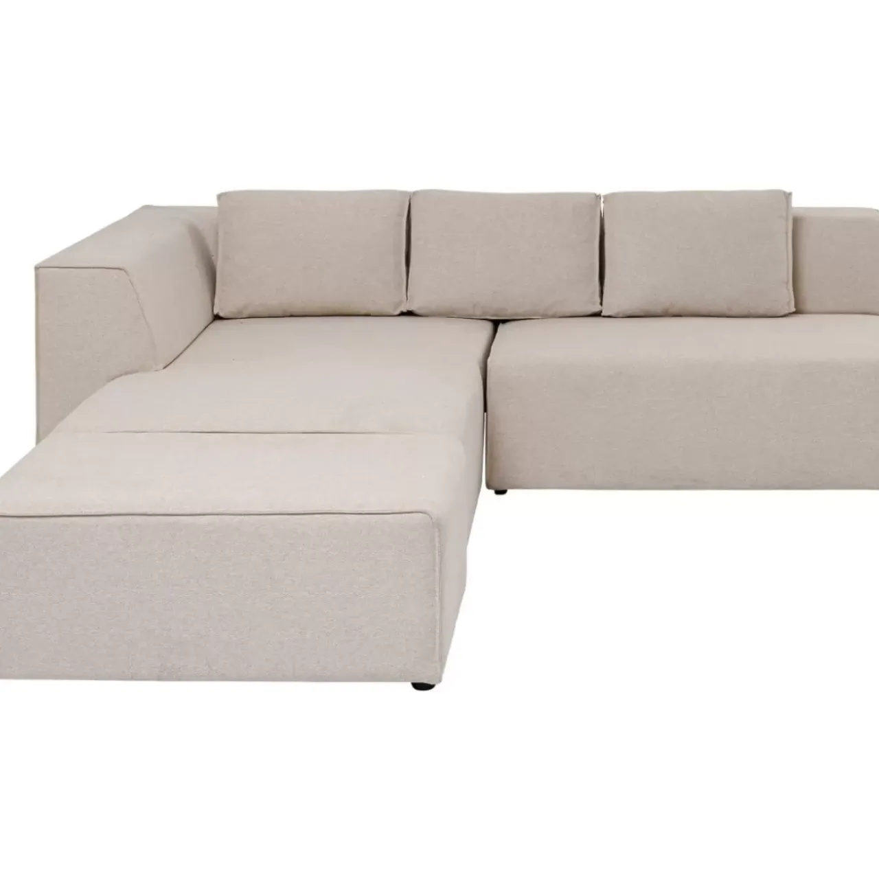 Sofas & Couches-KARE Design Ecksofa Infinity Ottomane Creme Links
