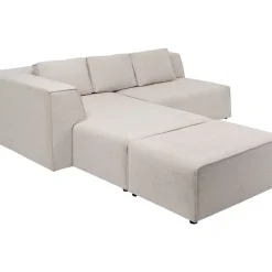 Sofas & Couches-KARE Design Ecksofa Infinity Ottomane Creme Links