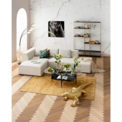 Sofas & Couches-KARE Design Ecksofa Infinity Ottomane Creme Links