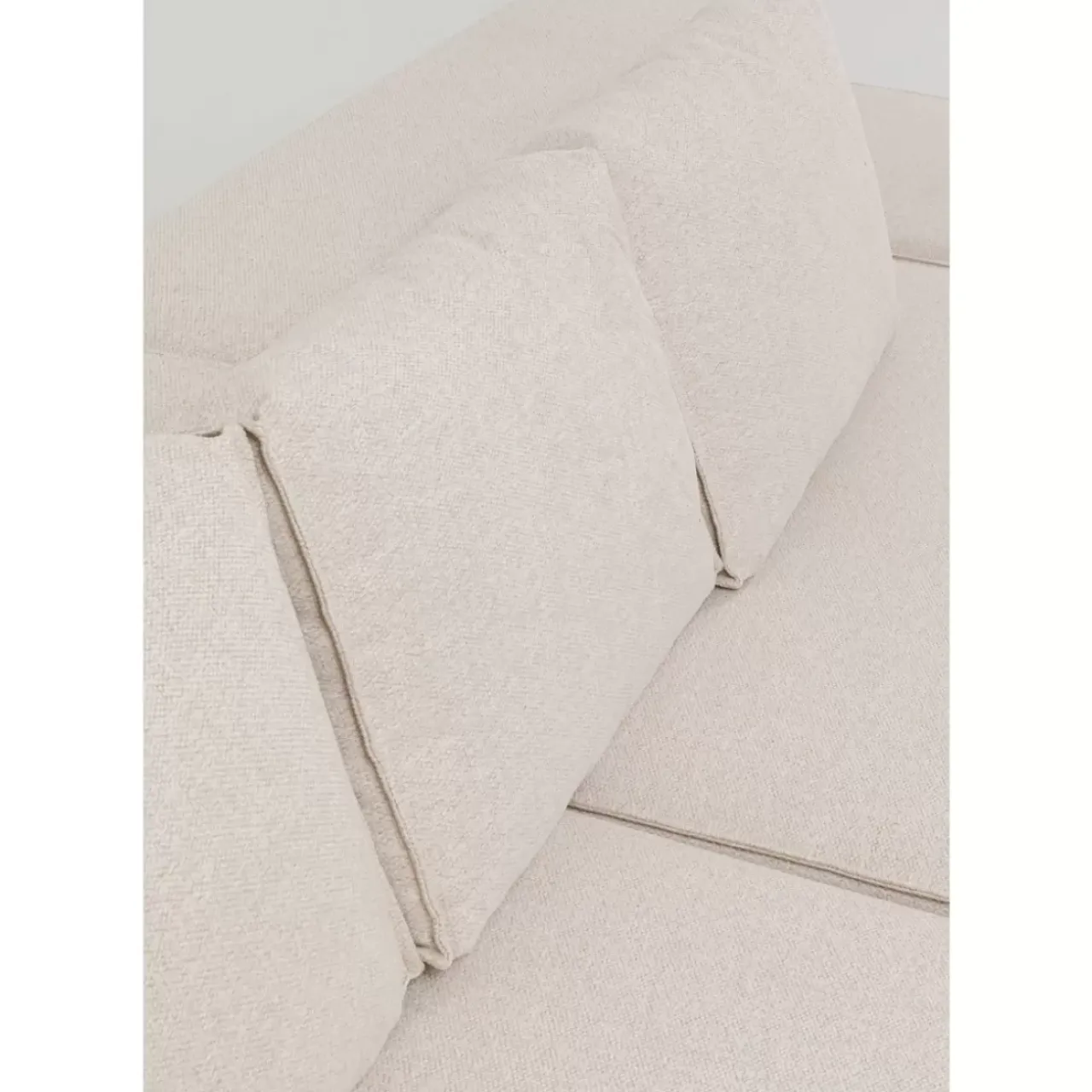 Sofas & Couches-KARE Design Ecksofa Infinity Ottomane Creme Links