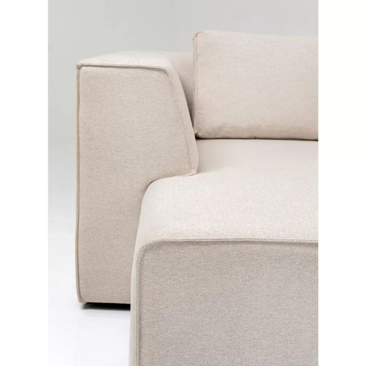 Sofas & Couches-KARE Design Ecksofa Infinity Ottomane Creme Links