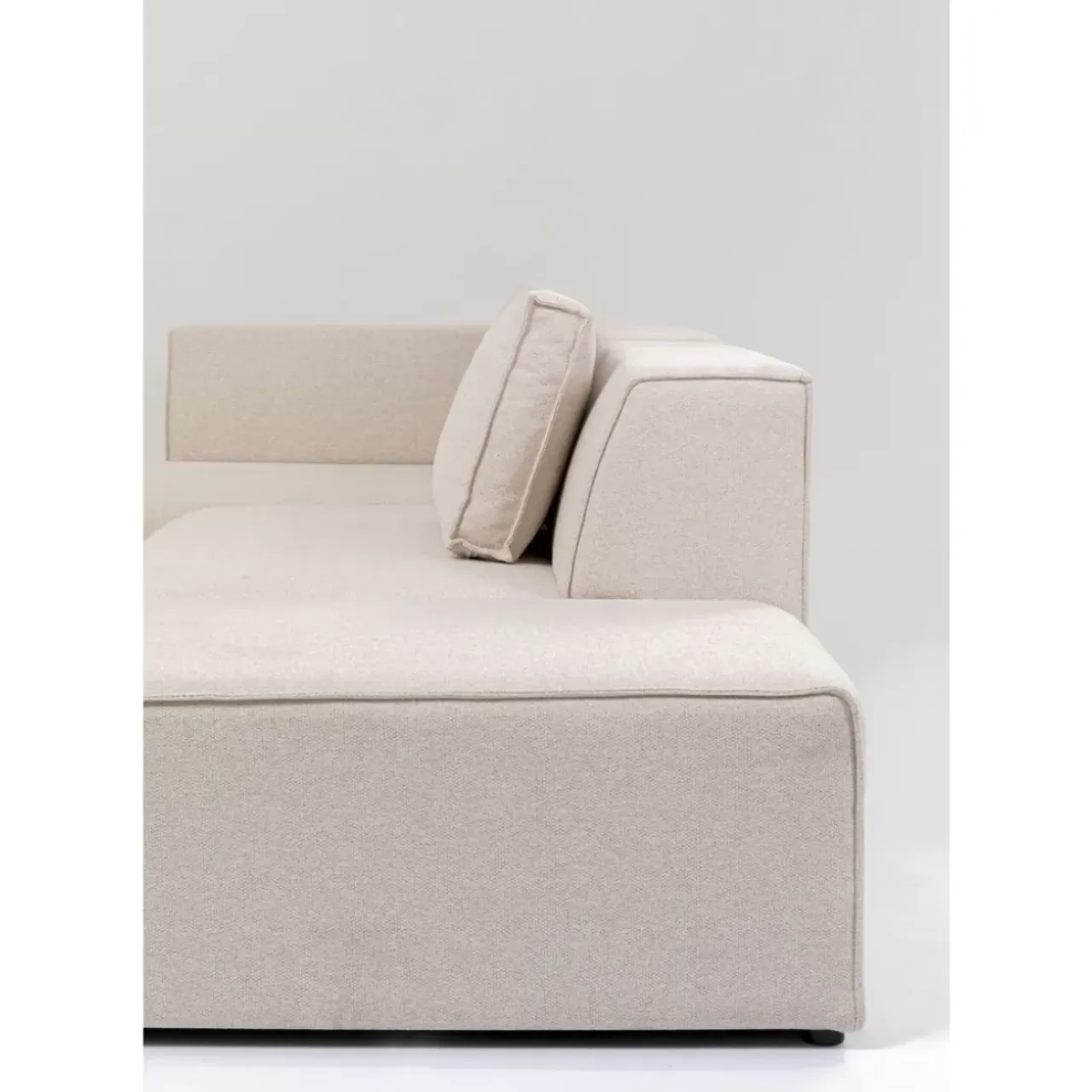 Sofas & Couches-KARE Design Ecksofa Infinity Ottomane Creme Links