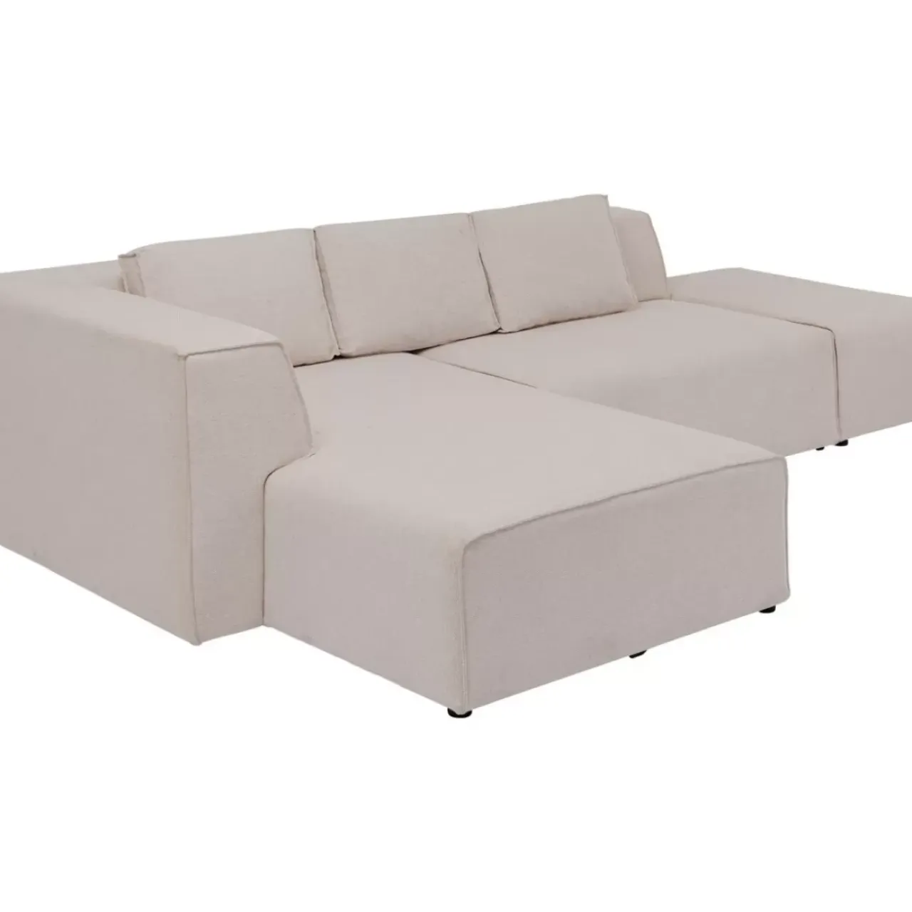 Sofas & Couches-KARE Design Ecksofa Infinity Ottomane Creme Links