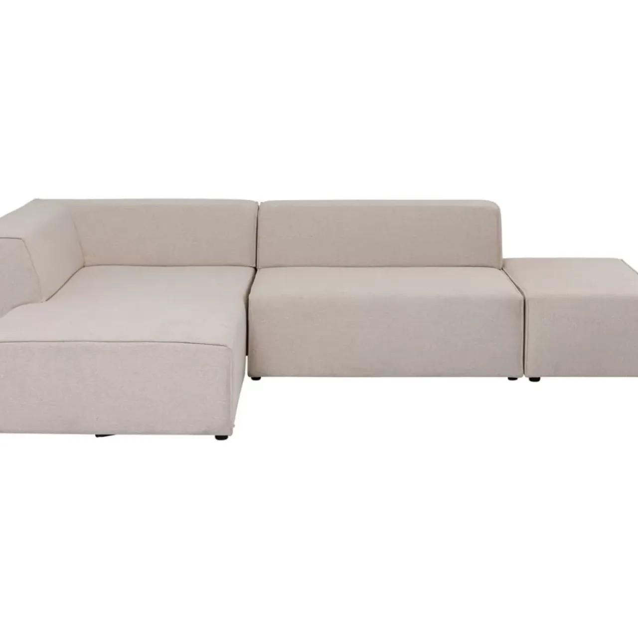 Sofas & Couches-KARE Design Ecksofa Infinity Ottomane Creme Links