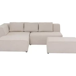 Sofas & Couches-KARE Design Ecksofa Infinity Ottomane Creme Links