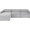 Sofas & Couches-KARE Design Ecksofa Lucca Grau Links 255Cm