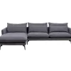 Sofas & Couches-KARE Design Ecksofa Monza Links Grau 296Cm