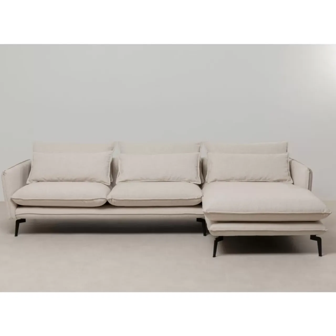 Sofas & Couches-KARE Design Ecksofa Monza Rechts Creme 296Cm