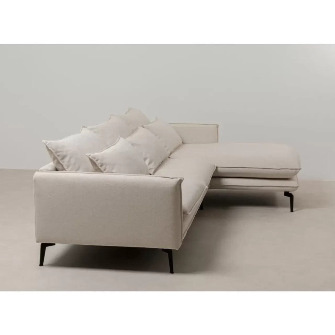 Sofas & Couches-KARE Design Ecksofa Monza Rechts Creme 296Cm