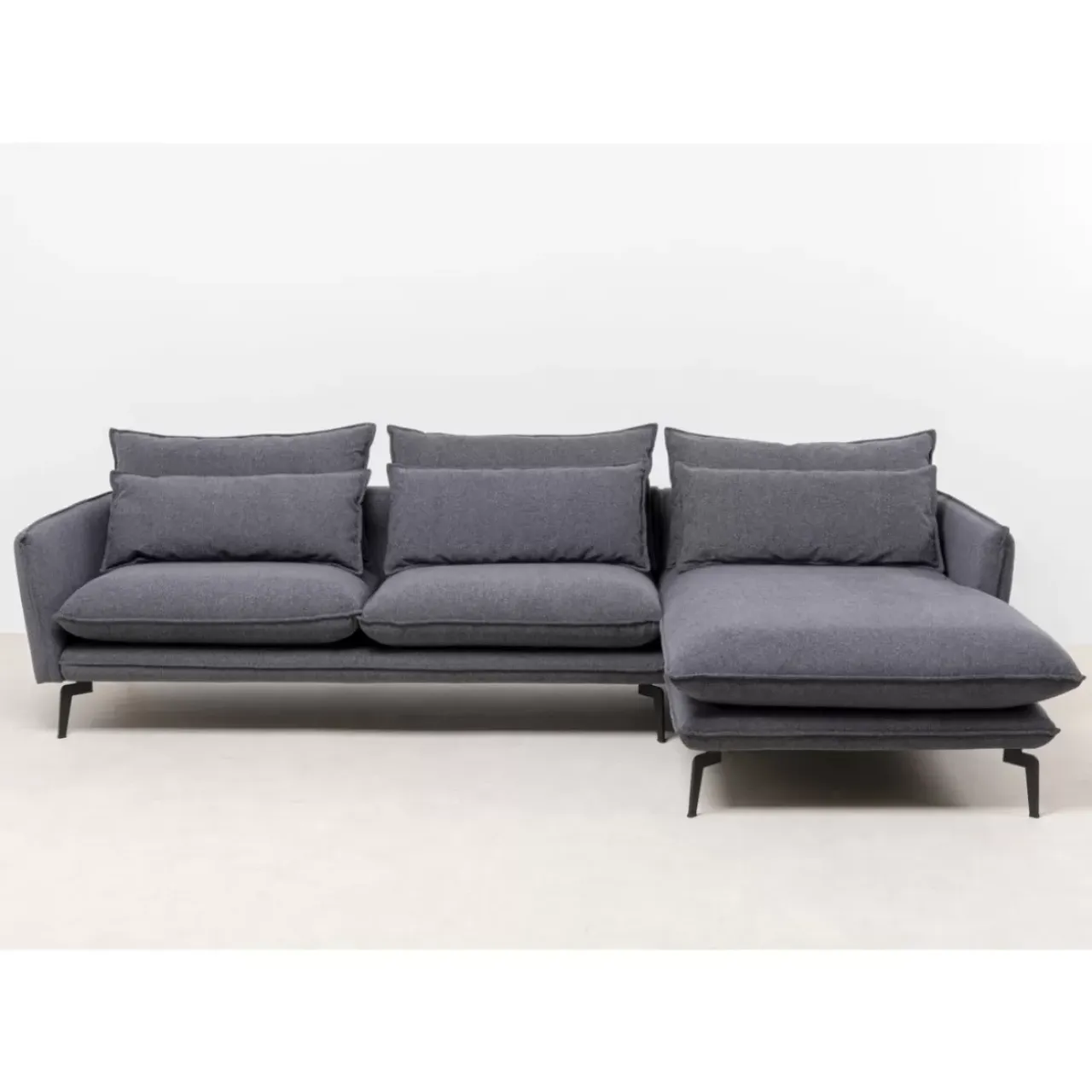 Sofas & Couches-KARE Design Ecksofa Monza Rechts Grau 296Cm