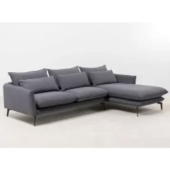 Sofas & Couches-KARE Design Ecksofa Monza Rechts Grau 296Cm