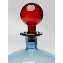 Aufbewahrung & Ordnung-KARE Design Flasche Honeymoon Lid Blau 25