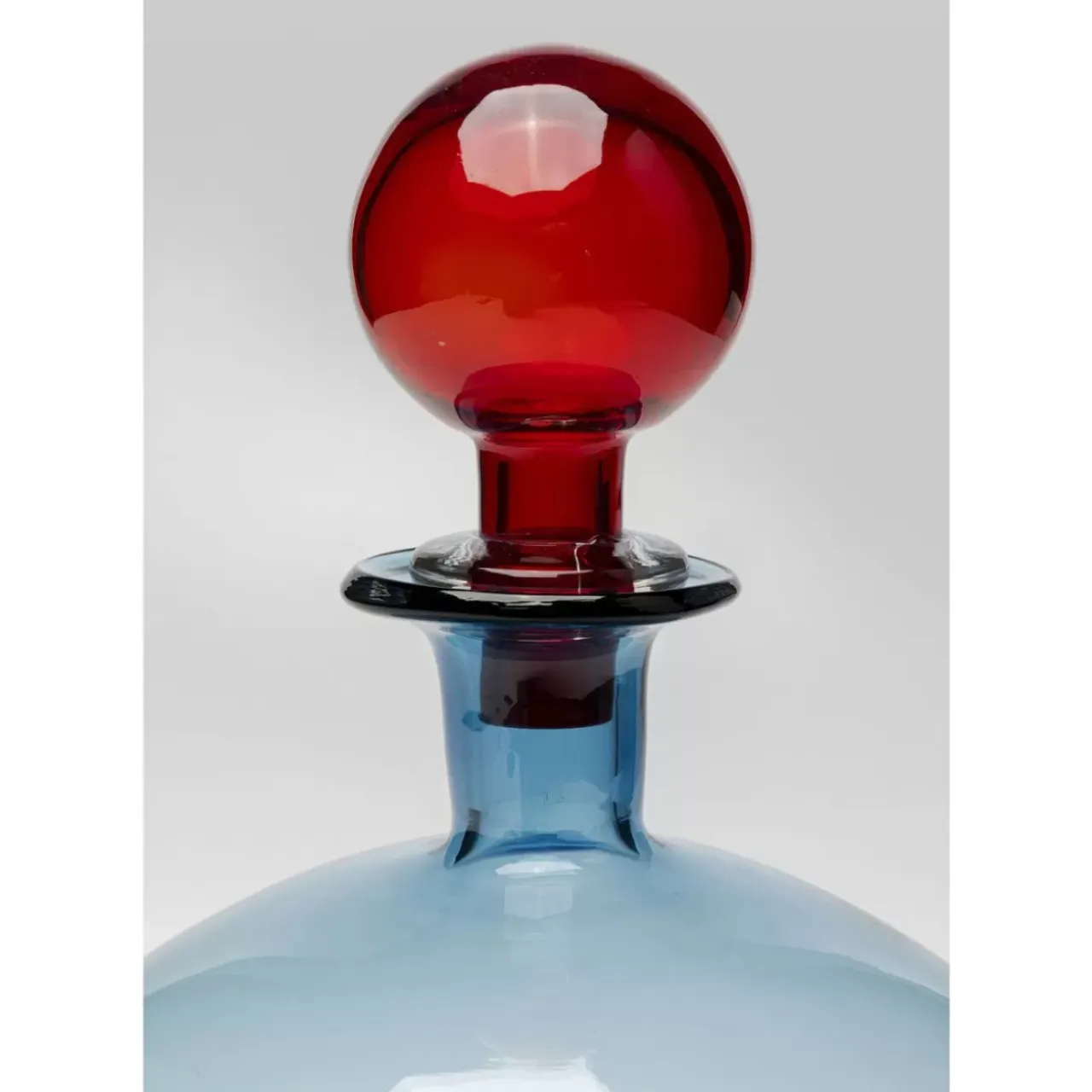 Aufbewahrung & Ordnung-KARE Design Flasche Honeymoon Lid Blau 25