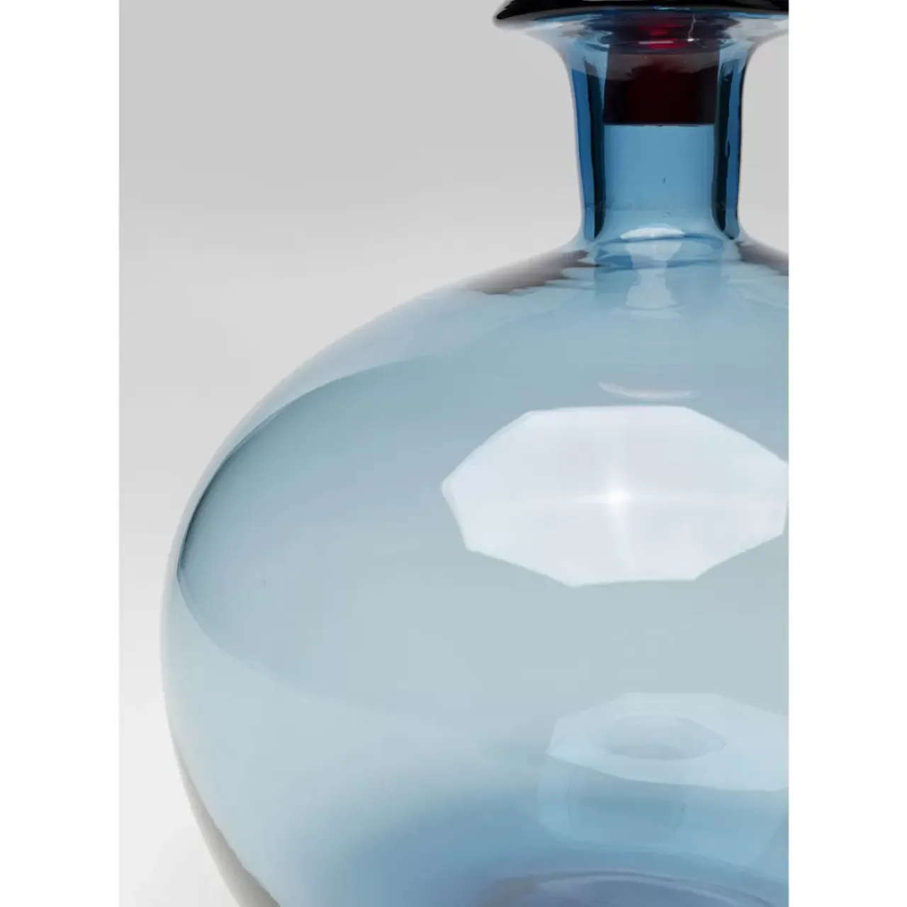 Aufbewahrung & Ordnung-KARE Design Flasche Honeymoon Lid Blau 25